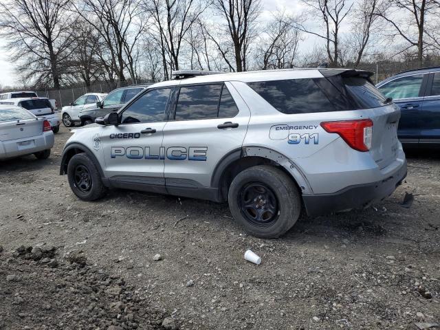 1FM5K8AB0LGC93369 - 2020 FORD EXPLORER POLICE INTERCEPTOR 银色 照片 2