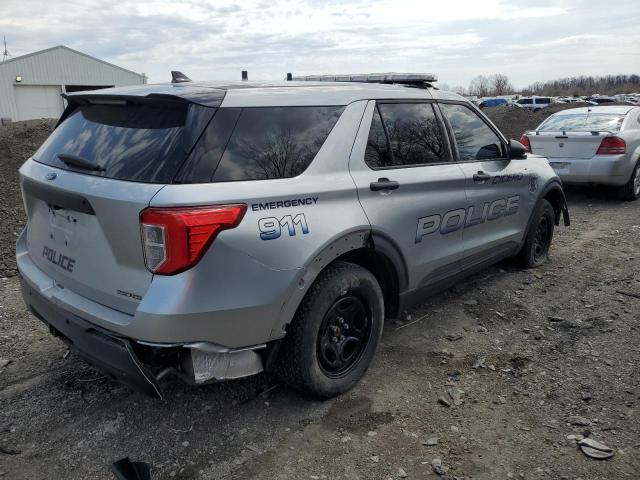 1FM5K8AB0LGC93369 - 2020 FORD EXPLORER POLICE INTERCEPTOR 银色 照片 3
