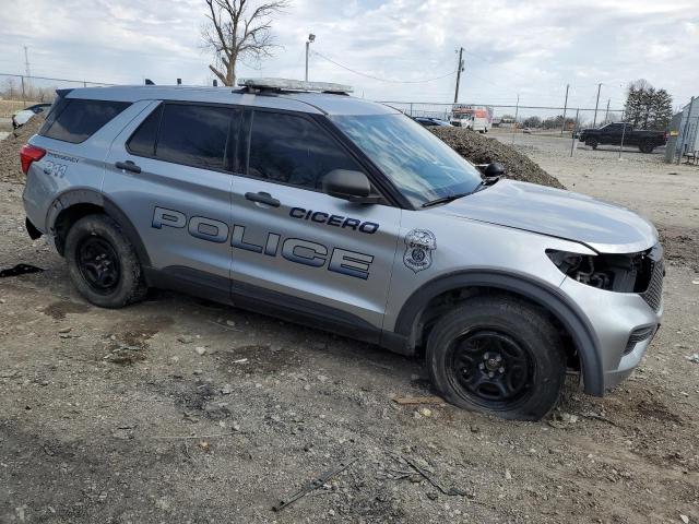 1FM5K8AB0LGC93369 - 2020 FORD EXPLORER POLICE INTERCEPTOR 银色 照片 4
