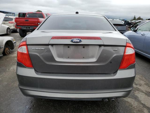 3FAHP0HA1CR207115 - 2012 FORD FUSION SE GRAY photo 6