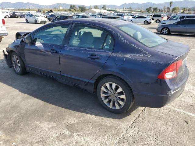 2HGFA16839H501047 - 2009 HONDA CIVIC EX BLUE photo 2