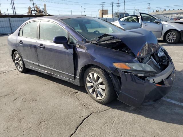 2HGFA16839H501047 - 2009 HONDA CIVIC EX BLUE photo 4