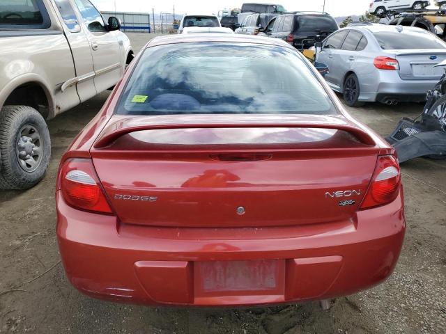 1B3ES56C45D209547 - 2005 DODGE NEON SXT RED photo 6