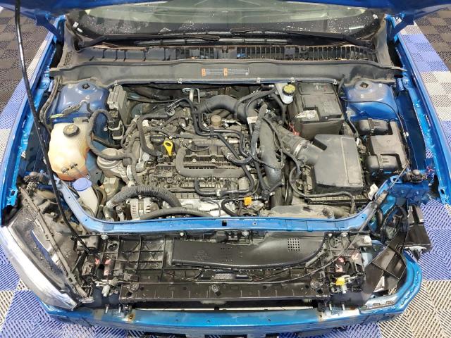 3FA6P0HD1KR280078 - 2019 FORD FUSION SE BLUE photo 11