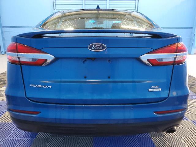 3FA6P0HD1KR280078 - 2019 FORD FUSION SE BLUE photo 6