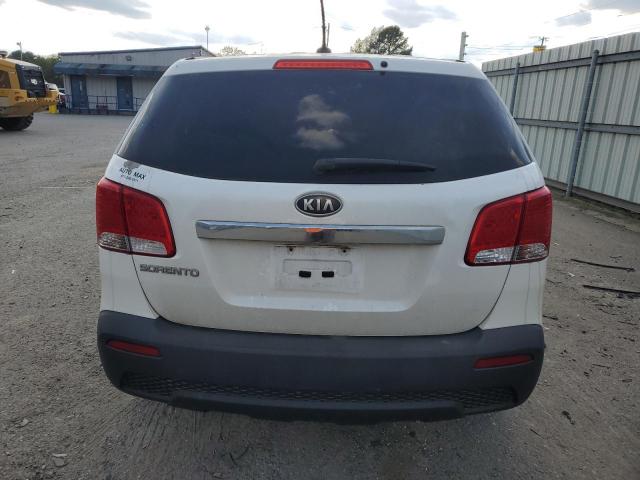 5XYKT3A14DG332483 - 2013 KIA SORENTO LX WHITE photo 6