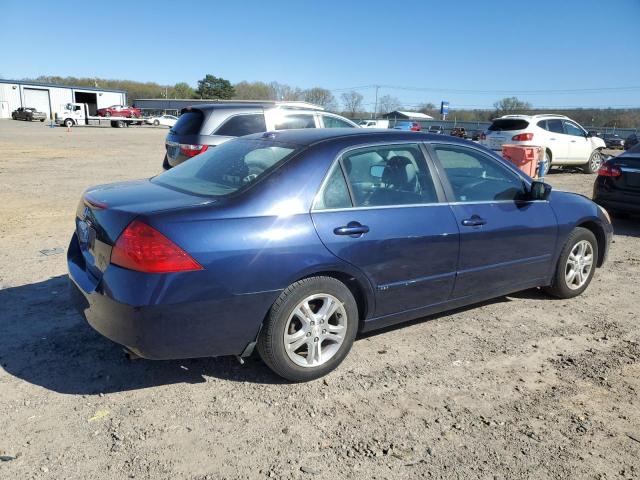 1HGCM56867A198309 - 2007 HONDA ACCORD EX BLUE photo 3