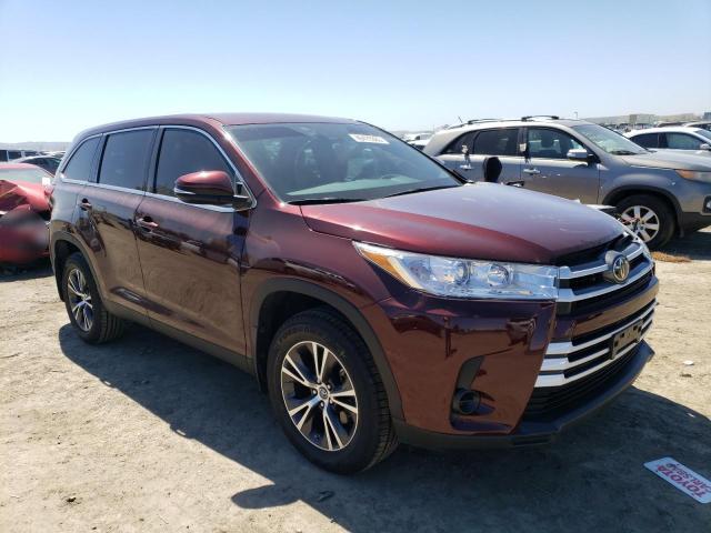 5TDZZRFH8KS351303 - 2019 TOYOTA HIGHLANDER LE MAROON photo 4