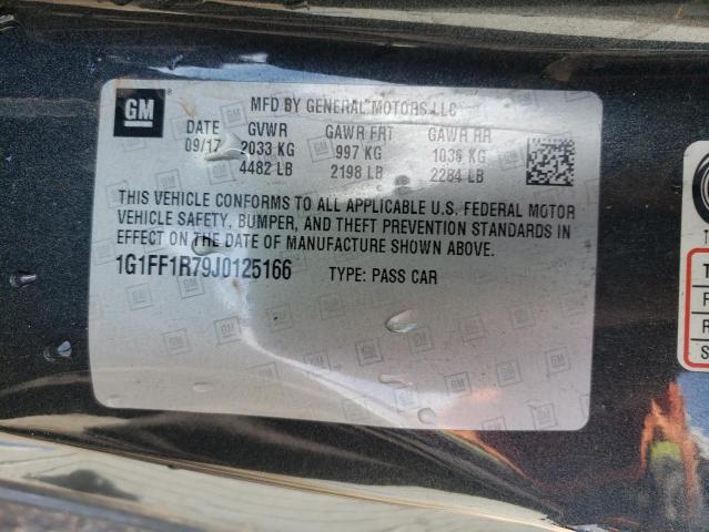 1G1FF1R79J0125166 - 2018 CHEVROLET CAMARO SS BLACK photo 14