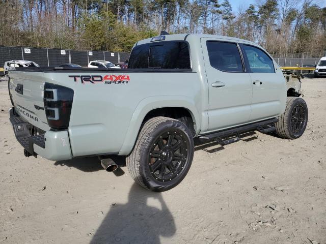 3TMCZ5ANXNM495824 - 2022 TOYOTA TACOMA DOUBLE CAB GRAY photo 3