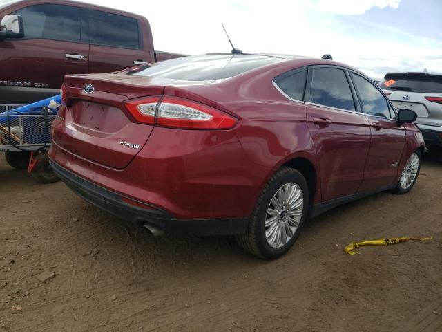 3FA6P0UU9ER398633 - 2014 FORD FUSION S HYBRID RED photo 3