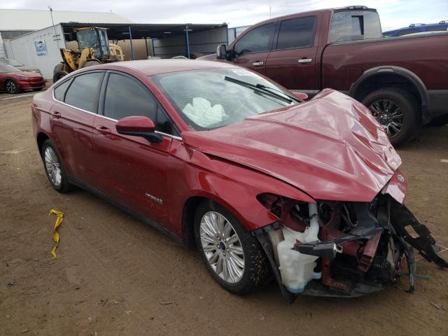 3FA6P0UU9ER398633 - 2014 FORD FUSION S HYBRID RED photo 4