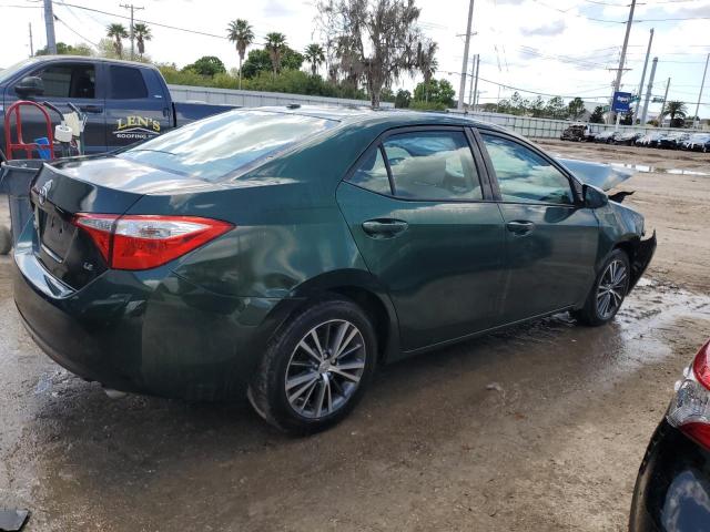 2T1BURHE4GC583674 - 2016 TOYOTA COROLLA L GREEN photo 3