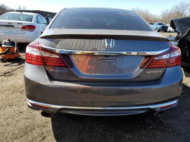 1HGCR2F58HA146283 - 2017 HONDA ACCORD SPORT CHARCOAL photo 6