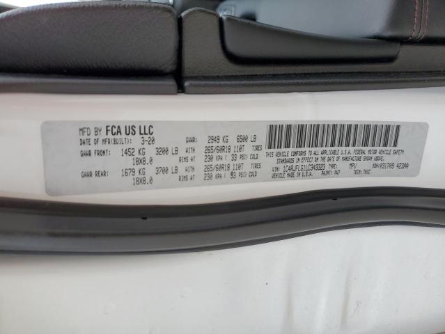 1C4RJFLG1LC343323 - 2020 JEEP GRAND CHER TRAILHAWK 白色 照片 14