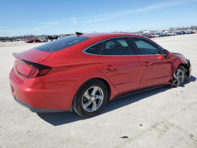 5NPEG4JA0LH054082 - 2020 HYUNDAI SONATA SE RED photo 3