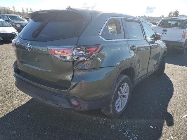 5TDZKRFH7GS163545 - 2016 TOYOTA HIGHLANDER LE GREEN photo 3