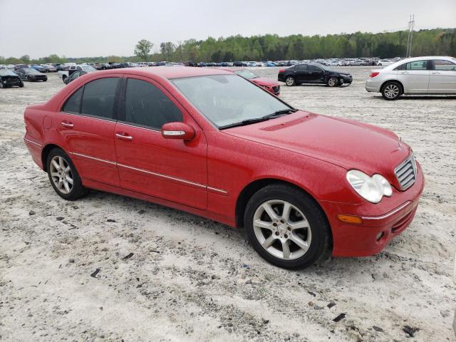 WDBRF54H27A936871 - 2007 MERCEDES-BENZ C 280 RED photo 4