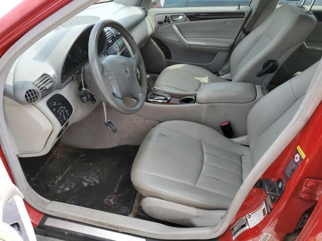 WDBRF54H27A936871 - 2007 MERCEDES-BENZ C 280 RED photo 7