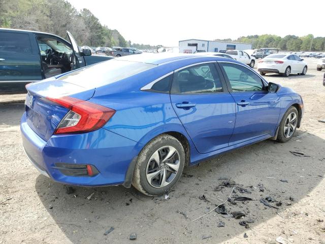 19XFC2F69KE047773 - 2019 HONDA CIVIC LX BLUE photo 3