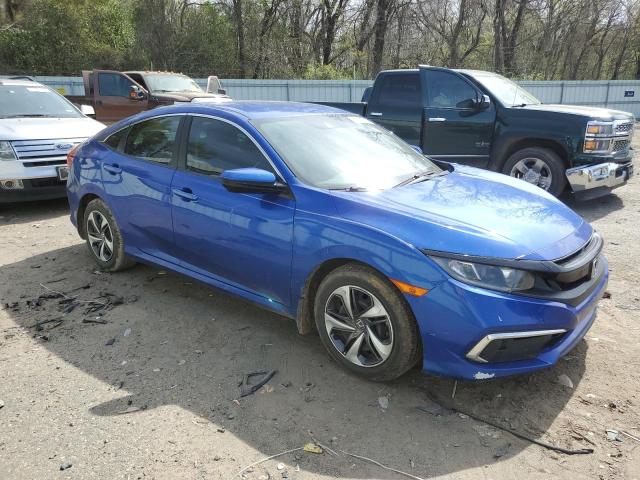 19XFC2F69KE047773 - 2019 HONDA CIVIC LX BLUE photo 4