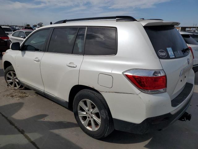 5TDZK3EH0BS037308 - 2011 TOYOTA HIGHLANDER BASE WHITE photo 2