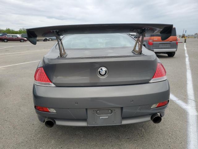 WBAEH73475B192483 - 2005 BMW 645 CI AUTOMATIC GRAY photo 6