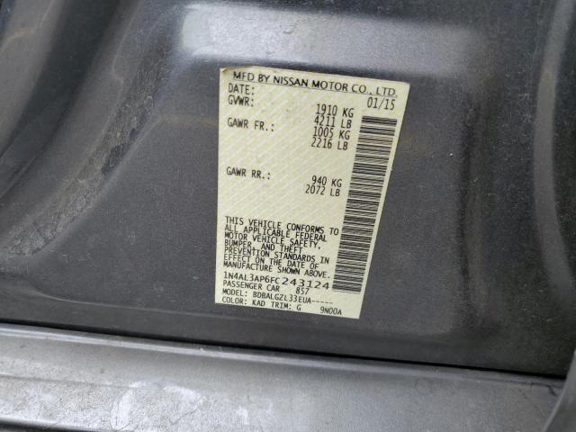 1N4AL3AP6FC243124 - 2015 NISSAN ALTIMA 2.5 GRAY photo 12