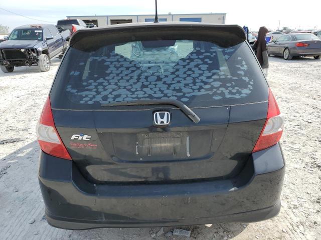 JHMGD38688S013929 - 2008 HONDA FIT SPORT BLACK photo 6