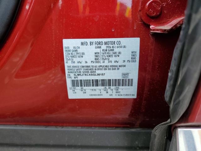 5LM5J7XCXSGL00157 - 2025 LINCOLN AVIATOR RESERVE RED photo 14