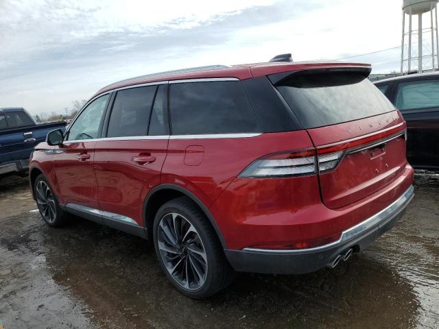 5LM5J7XCXSGL00157 - 2025 LINCOLN AVIATOR RESERVE RED photo 2