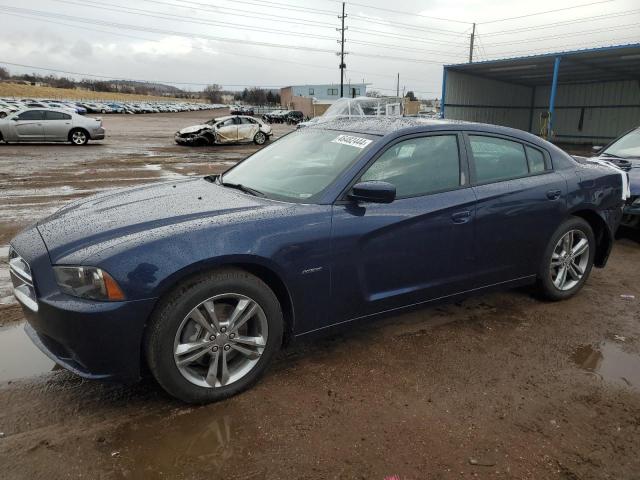 2C3CDXDT0EH156268 - 2014 DODGE CHARGER R/T BLUE photo 1