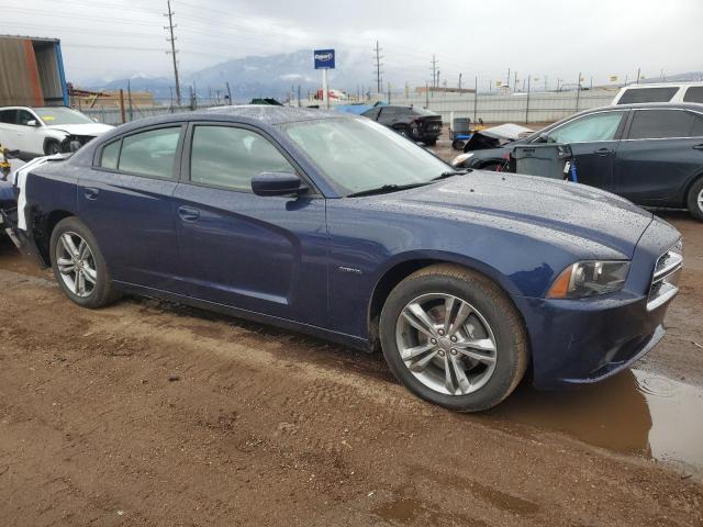 2C3CDXDT0EH156268 - 2014 DODGE CHARGER R/T BLUE photo 4