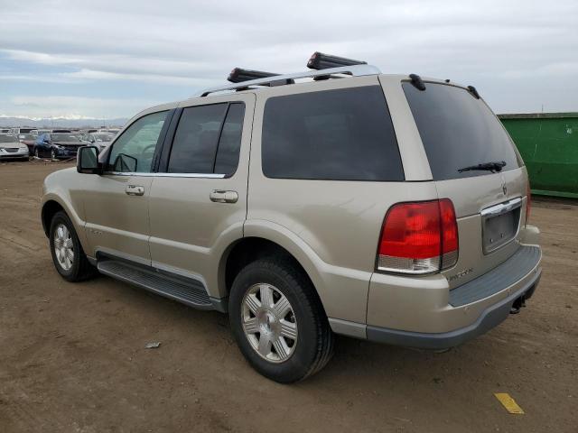 5LMEU88H25ZJ02852 - 2005 LINCOLN AVIATOR BEIGE photo 2