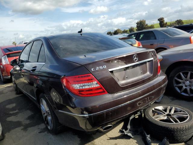 WDDGF4HB3CR220734 - 2012 MERCEDES-BENZ C 250 BROWN photo 2