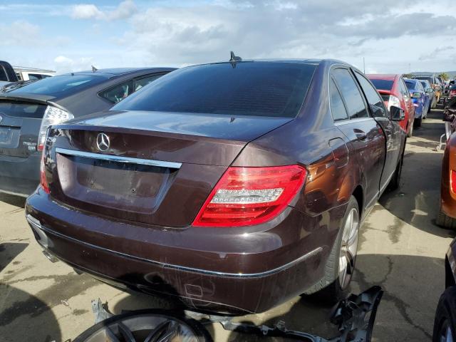 WDDGF4HB3CR220734 - 2012 MERCEDES-BENZ C 250 BROWN photo 3