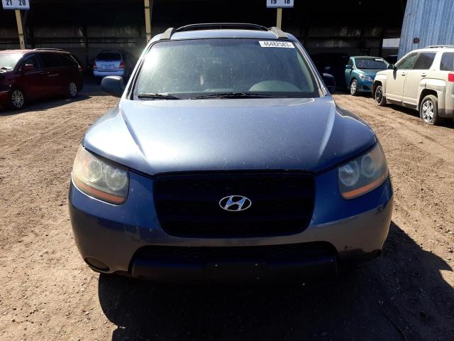 5NMSG13D99H292902 - 2009 HYUNDAI SANTA FE GLS BLUE photo 5