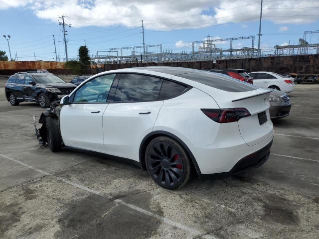 5YJYGDEF2MF157829 - 2021 TESLA MODEL Y WHITE photo 2