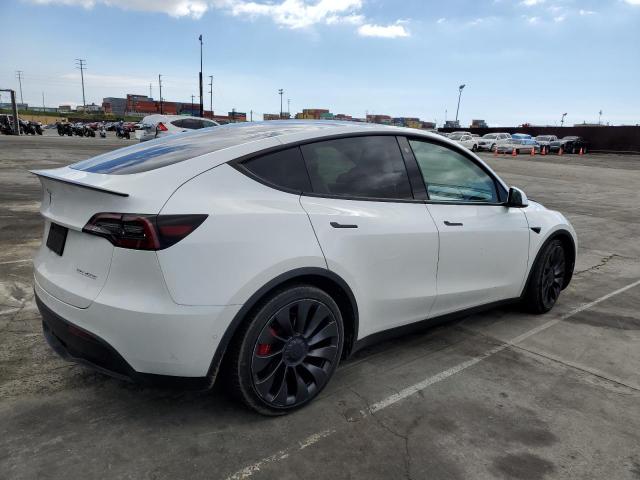 5YJYGDEF2MF157829 - 2021 TESLA MODEL Y WHITE photo 3