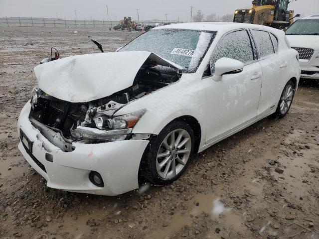 JTHKD5BHXD2170159 - 2013 LEXUS CT 200 WHITE photo 1