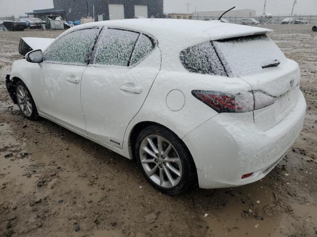 JTHKD5BHXD2170159 - 2013 LEXUS CT 200 WHITE photo 2