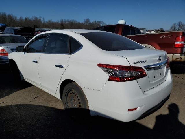 3N1AB7AP5FY275982 - 2015 NISSAN SENTRA S WHITE photo 2