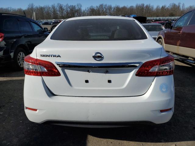 3N1AB7AP5FY275982 - 2015 NISSAN SENTRA S WHITE photo 6