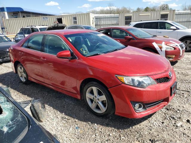 4T1BF1FK1EU766594 - 2014 TOYOTA CAMRY L RED photo 4