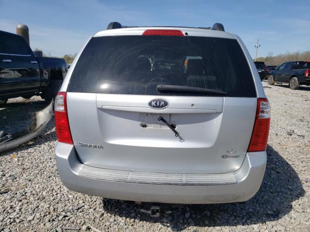 KNDMB233X86254529 - 2008 KIA SEDONA EX SILVER photo 6