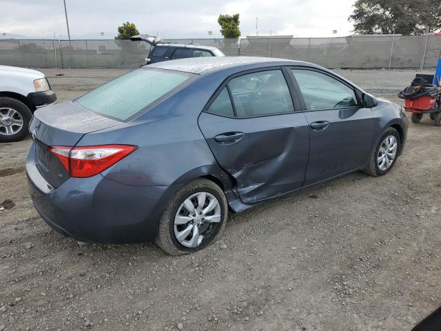 5YFBURHE2FP345336 - 2015 TOYOTA COROLLA L GRAY photo 3