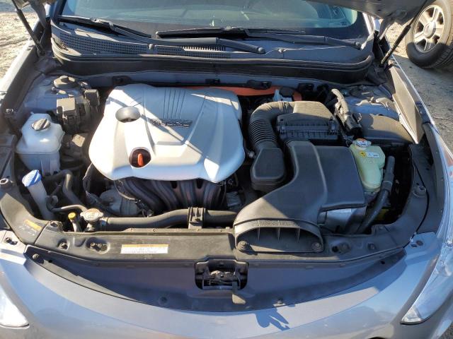 KMHEC4A48FA139152 - 2015 HYUNDAI SONATA HYBRID SILVER photo 11