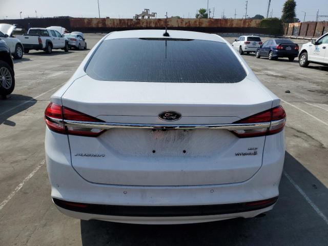 3FA6P0LU9HR344707 - 2017 FORD FUSION SE HYBRID WHITE photo 6