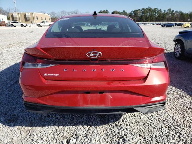 5NPLM4AG4MH039249 - 2021 HYUNDAI ELANTRA SEL RED photo 6