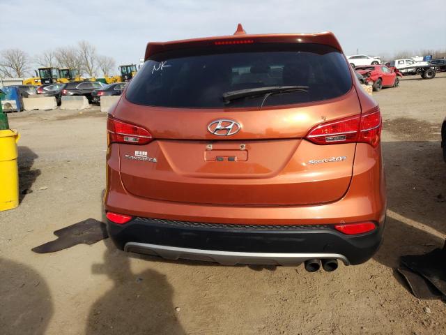 5XYZW3LA4DG041680 - 2013 HYUNDAI SANTA FE S ORANGE photo 6